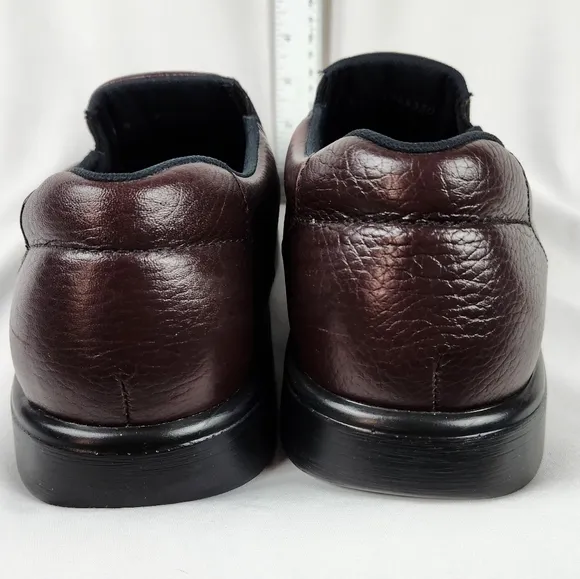 SAS Side Gore Cordovan Slip On Moc Toe Casual Walking Shoes Men's US 11 N