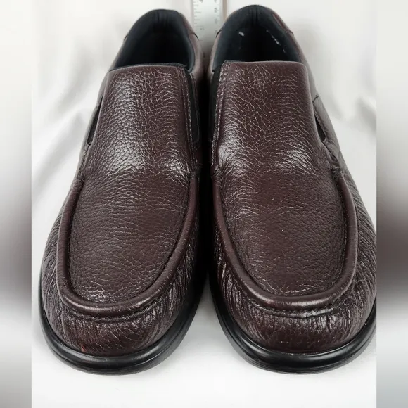 SAS Side Gore Cordovan Slip On Moc Toe Casual Walking Shoes Men's US 11 N