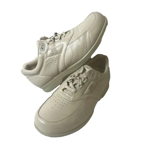 SAS Tripad Comfort Mens 10.5W Time Out Beige Leather Comfort Casual Lace Up Shoe