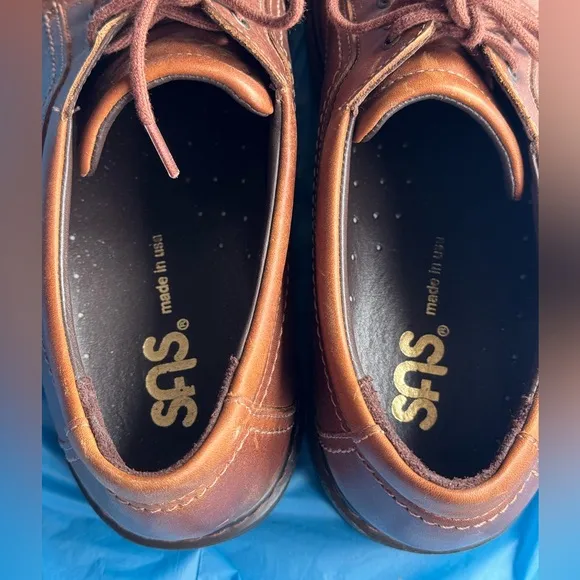 SAS Aden Brown Leather Oxford Dress Mens Shoes Size 9.5 M