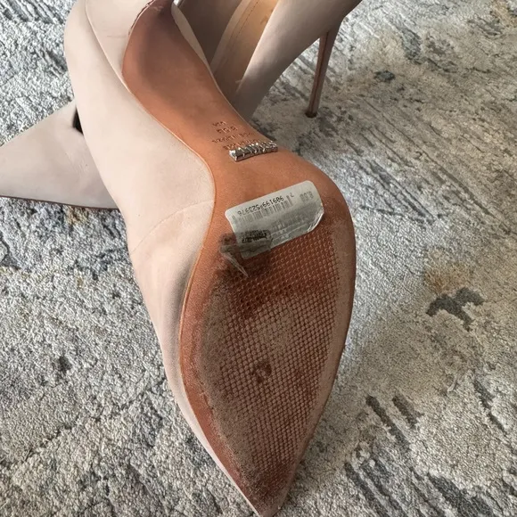SCHUTZ Caiolea Stiletto Size 8.5 Nude