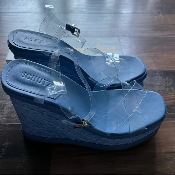Schutz Caryne Platform Espadrille Sandals NWOT