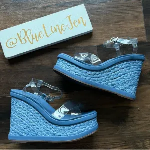 Schutz Caryne Platform Espadrille Sandals NWOT