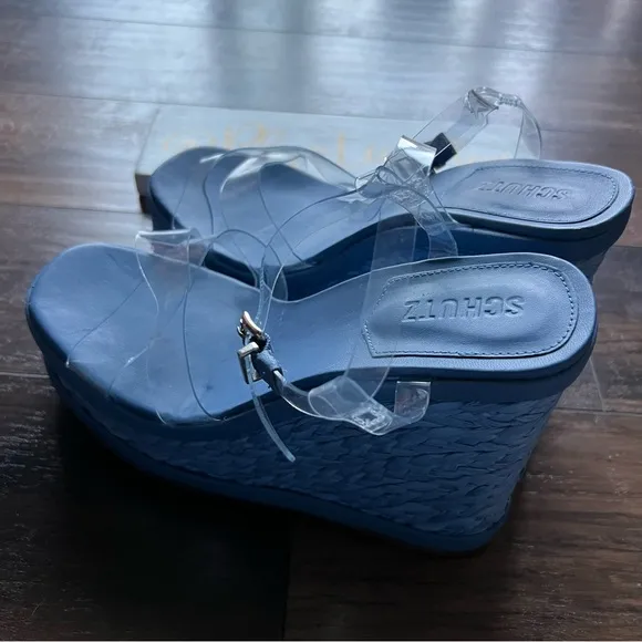 Schutz Caryne Platform Espadrille Sandals NWOT