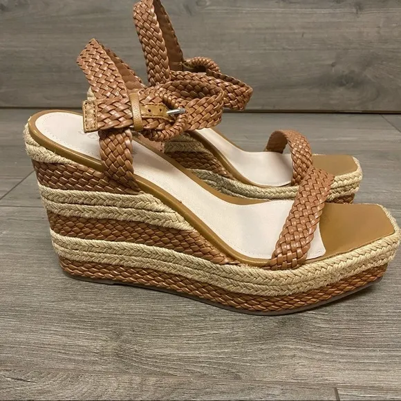 SCHUTZ | Nani Two Toned Braided Espadrille Wedge