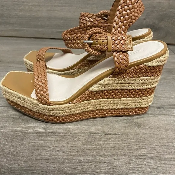SCHUTZ | Nani Two Toned Braided Espadrille Wedge