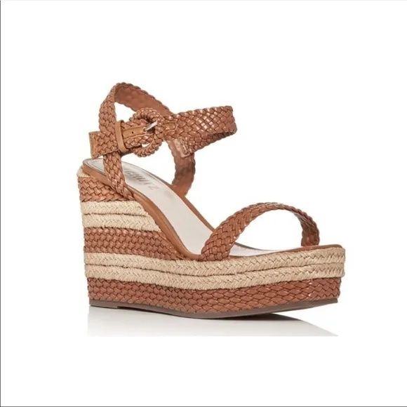 SCHUTZ | Nani Two Toned Braided Espadrille Wedge