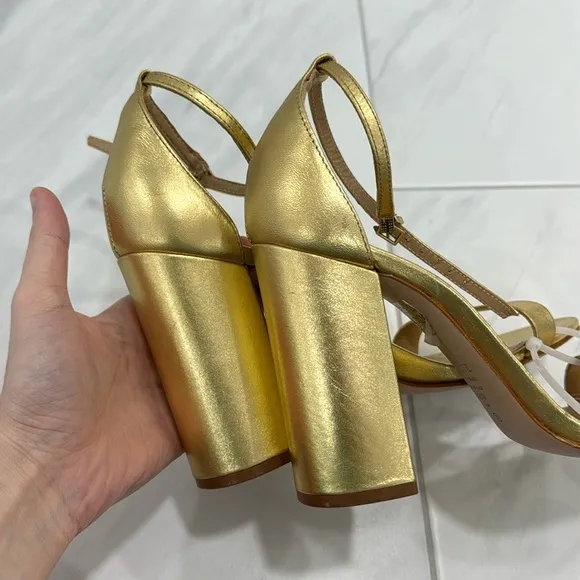 SCHUTZ Ouro Claro Orch Cadey Lee Ankle Strap Sandal
