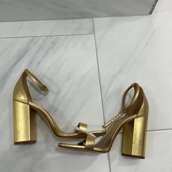 SCHUTZ Ouro Claro Orch Cadey Lee Ankle Strap Sandal