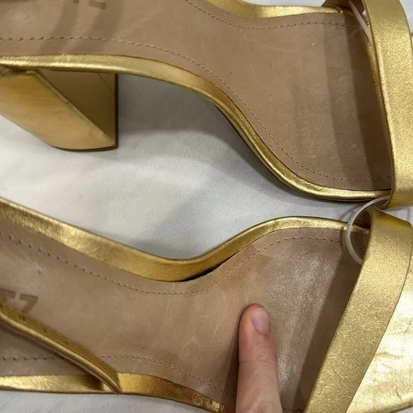 SCHUTZ Ouro Claro Orch Cadey Lee Ankle Strap Sandal