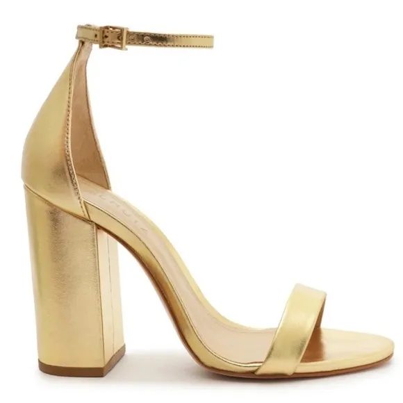 SCHUTZ Ouro Claro Orch Cadey Lee Ankle Strap Sandal