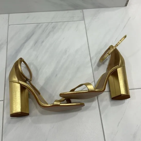 SCHUTZ Ouro Claro Orch Cadey Lee Ankle Strap Sandal