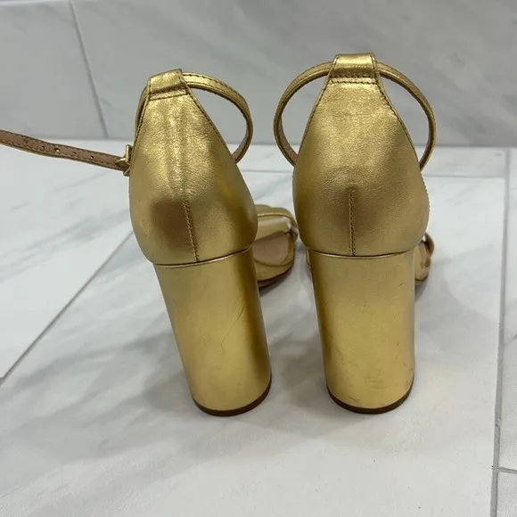 SCHUTZ Ouro Claro Orch Cadey Lee Ankle Strap Sandal