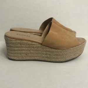 Schutz Thalia Espadrille Platform Wedge Slide Sandals