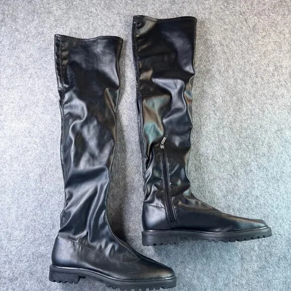 Schutz Women's 9B Rebel Nappa Leather Black Boot