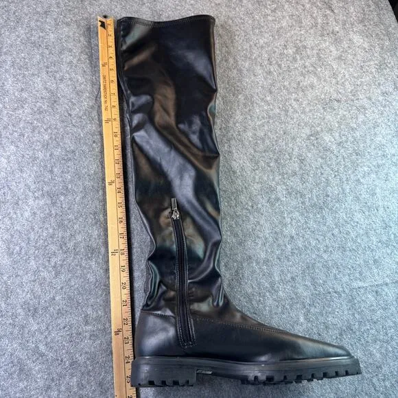 Schutz Women's 9B Rebel Nappa Leather Black Boot