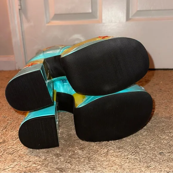 Scooby Doo Dolls Kill ‘MYSTERY MACHINE’ Platform Boots NIB 9