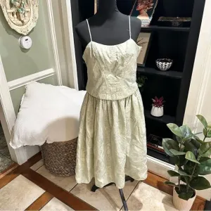Scott McClintock Light Green Floral Vintage Dress Size Juniors 16