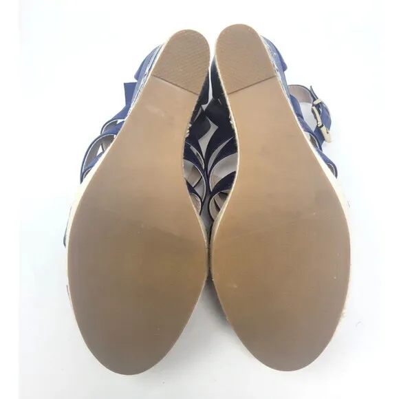 Seattle Seahawks Espadrille Wedge Sandals - NFL Gear - Women's Sz 8 - With Box