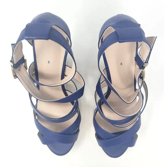 Seattle Seahawks Espadrille Wedge Sandals - NFL Gear - Women's Sz 8 - With Box