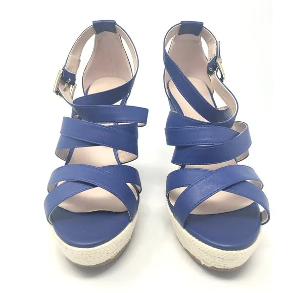 Seattle Seahawks Espadrille Wedge Sandals - NFL Gear - Women's Sz 8 - With Box