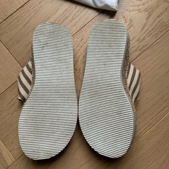 See by Chloe Glyn stripe double buckle espadrilles