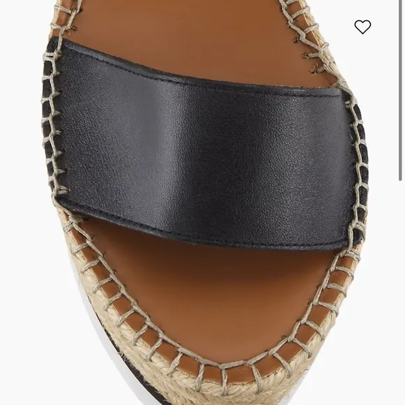 See By Chloe Glyn Wedge Sandal in Black, Size: EU 40
