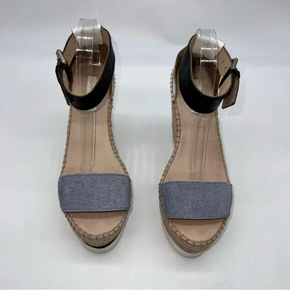 See by Chloe Women's Glyn Platform Wedge Espadrille Sandals-Size 40