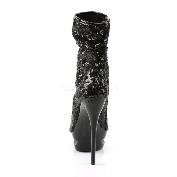 Sequins Rhinestone High Heel Ankle Boots