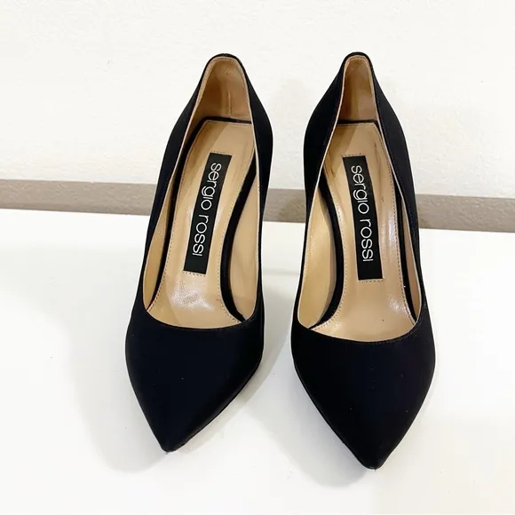 Sergio Rossi Black Classic pointed Heels size 37