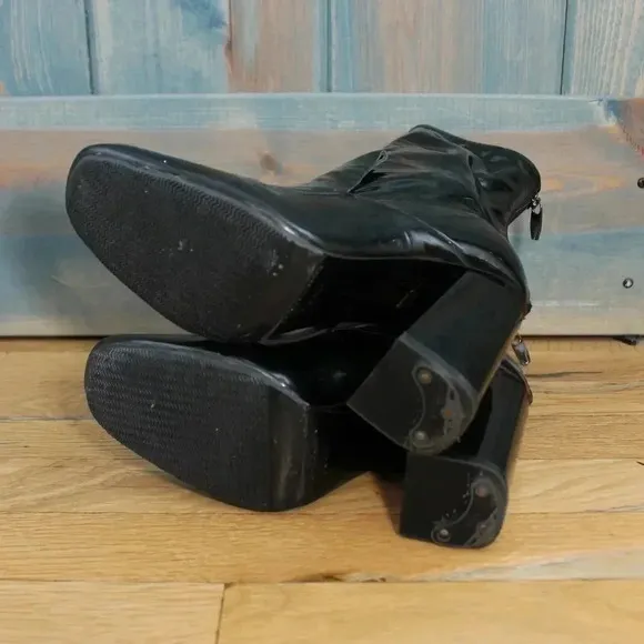 Sigerson Morrison Patent Leather Boots Size 7.5
