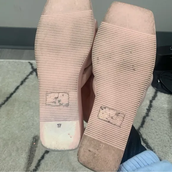 Silent D Platform Sandals Bronzally Braided in Pink