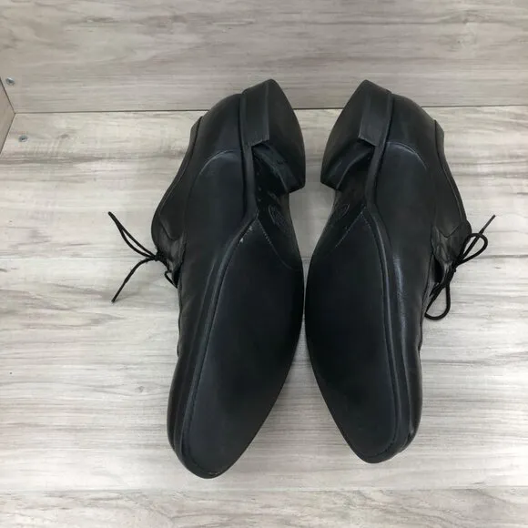 Silvano Sassetti Derby Oxfords Mens 13 Black leather Lace Up Dress Shoes