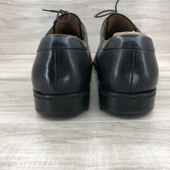 Silvano Sassetti Derby Oxfords Mens 13 Black leather Lace Up Dress Shoes
