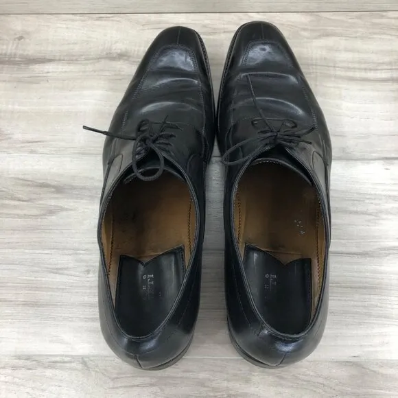 Silvano Sassetti Derby Oxfords Mens 13 Black leather Lace Up Dress Shoes
