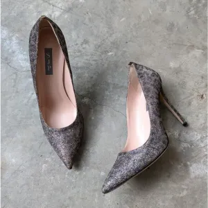 SJP by Sarah Jessica Parker Fawn 100 Stiletto Heel Leather Court Shoes, size 40