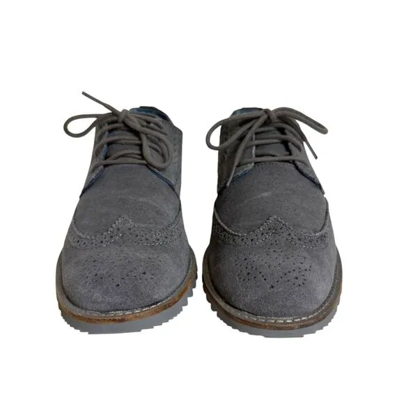 Skechers Mark Nason Wingtip Oxford Dress Shoes Gray Suede Size 9