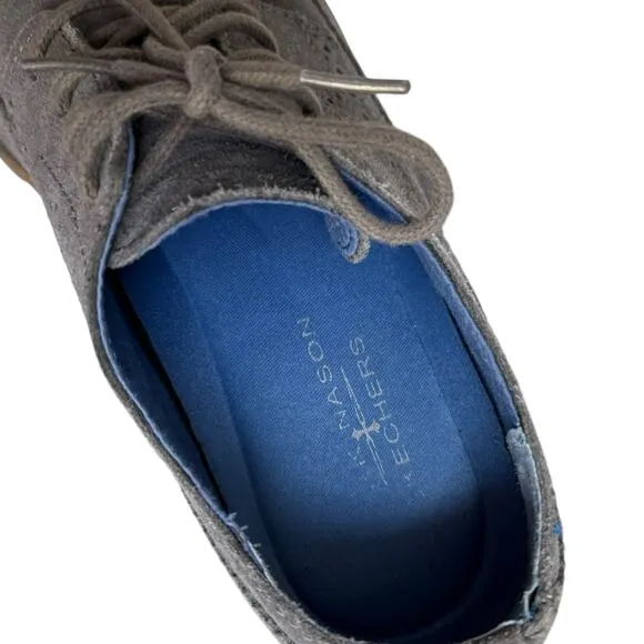 Skechers Mark Nason Wingtip Oxford Dress Shoes Gray Suede Size 9