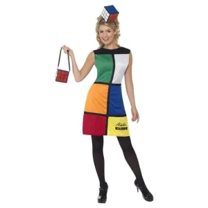 Smiffys Womens/Ladies Rubik�'s Cube Costume / Multicolored