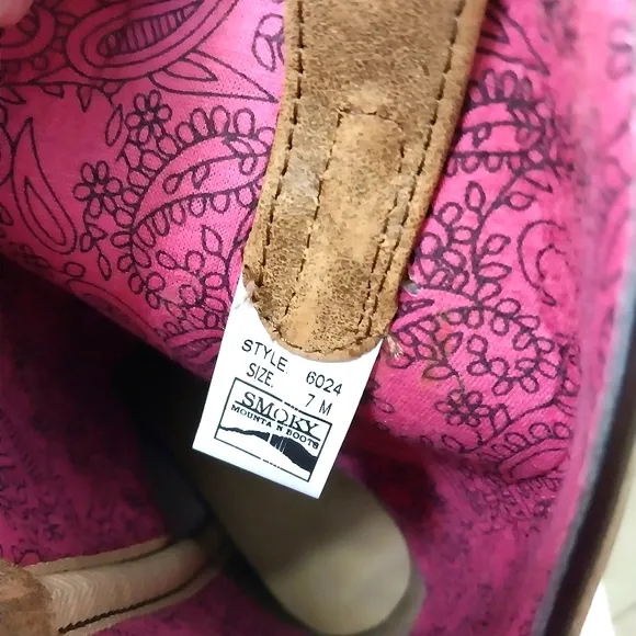 Smoky Mountain Blossom Western Boots,‎ NWT, Size 7