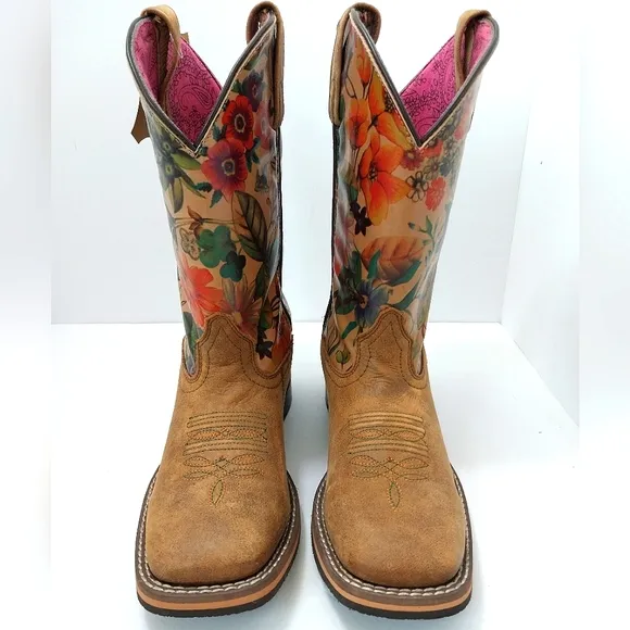 Smoky Mountain Blossom Western Boots,‎ NWT, Size 7