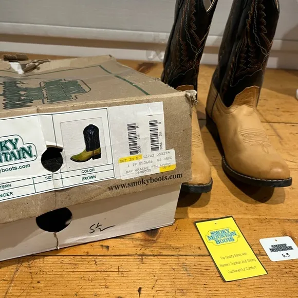 Smoky Mountain Boys Cowboy Boots 5.5