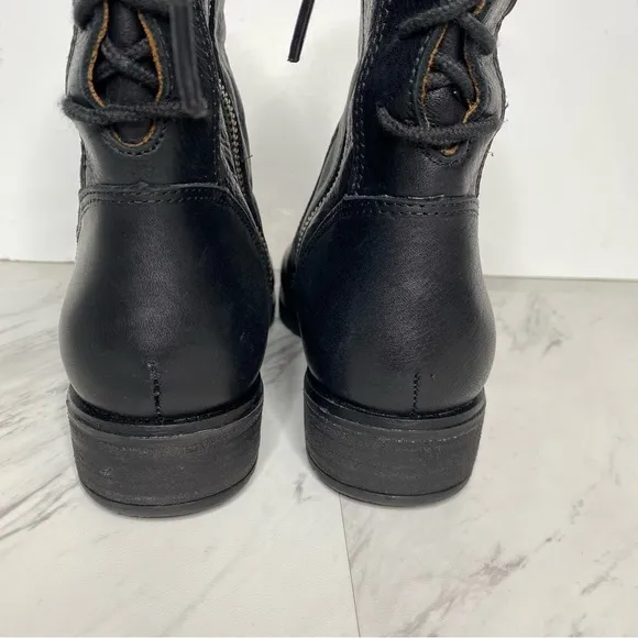 Sofft Sharnell Heel Low Black Leather Boot 7 1/2 M