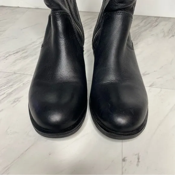 Sofft Sharnell Heel Low Black Leather Boot 7 1/2 M