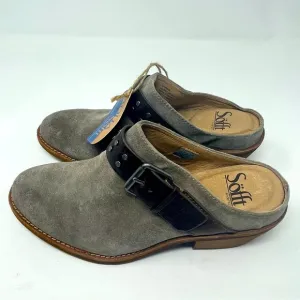 Sofft Shoes Adena NWT Leather Slip on Western Style Almond Toe Tan Gray sz 7