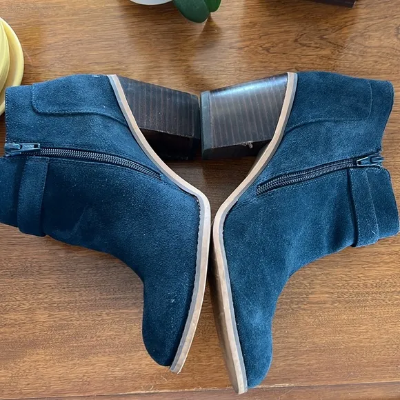 Sole Society Blue Suede Boots