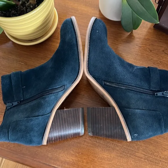 Sole Society Blue Suede Boots