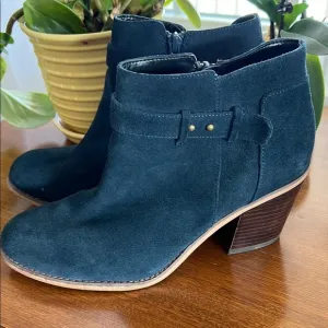 Sole Society Blue Suede Boots