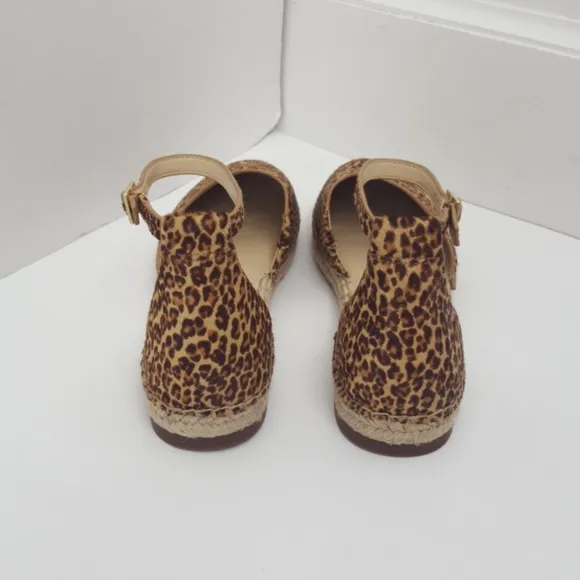 Sole Society Saylah animal print espadrille closed toe sandals