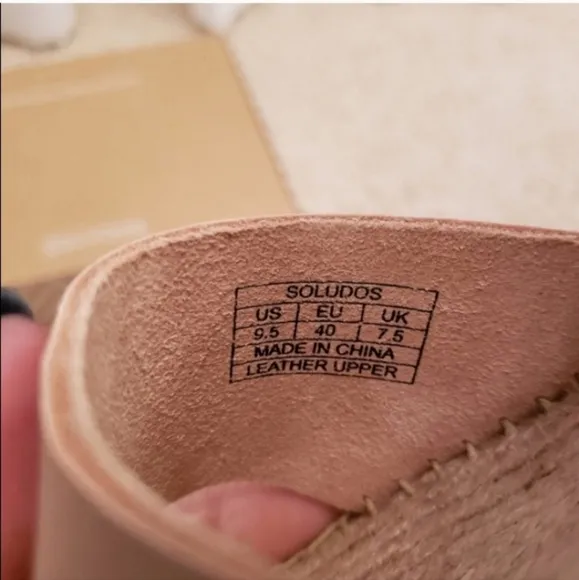 Soludos Minorca High Platform Wedge Sandal Espadrille Leather Size 9.5 NWT